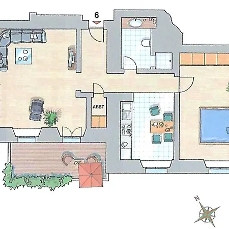 Appartement Jagdschloss Zu 6 Hohen Niendorf